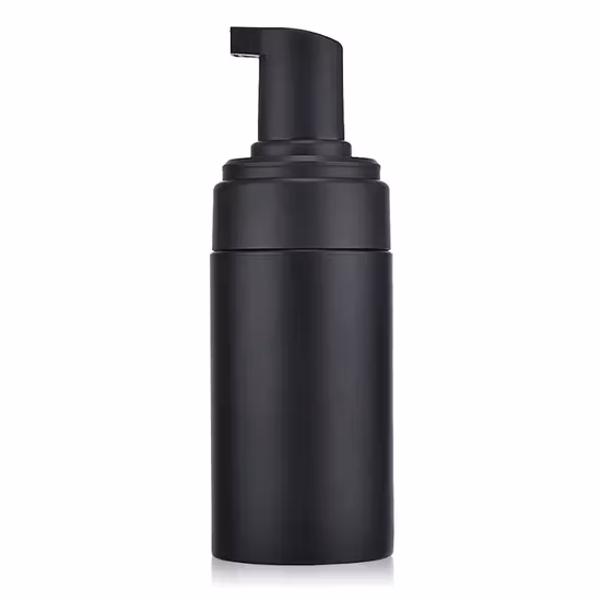 Neue 100 ml 150 ml 200 ml Pet Matte Oberfläche Gesichtsreiniger Flüssigkeit Kunststoff Schaum Seife Kosmetische Hautpflege Flasche schwarz Weiß Schaum Flasche