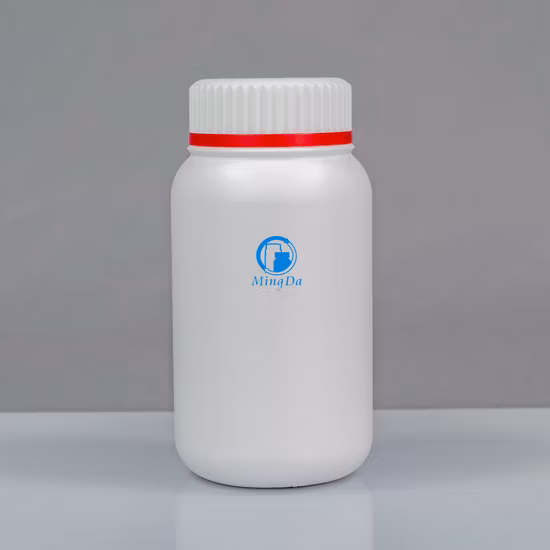38-mm-Hals-Finish, lebensmittelechte, hochdichte, runde Plastikflasche mit mattierter Oberfläche