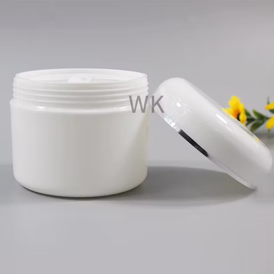 250 ml leeres Kunststoff-Kosmetikglas für Haustiere mit Kunststoffdeckel