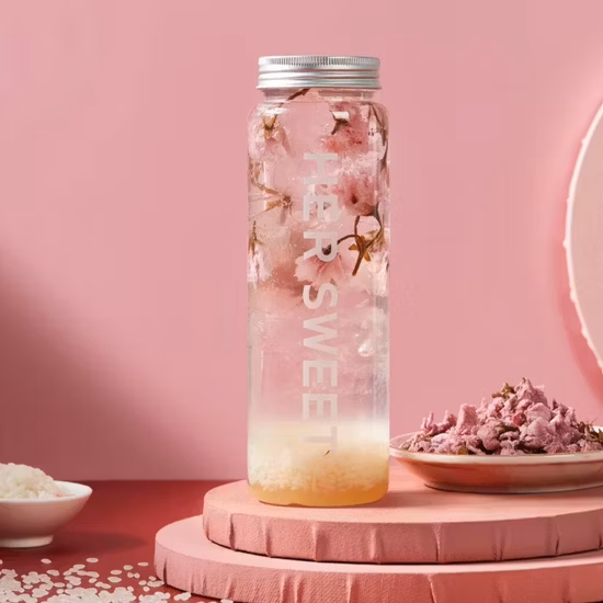 350 ml 500 ml Milchtee-Plastikflaschen für Saft Boba