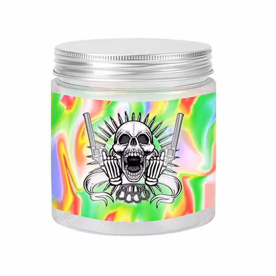 Großhandel 210 ml, 240 ml, 450 ml, 600 ml, lebensmittelechtes Kunststoffglas, klares Haustier-Kunststoff-Lebensmittelglas mit Kunststoffdeckeln, Süßigkeiten-Gummiglas