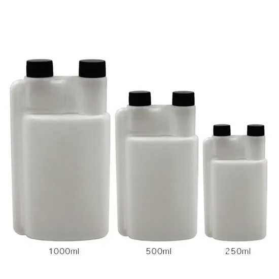 250 ml, 500 ml, 1000 ml Kunststoff-Flüssigkeitsspenderbehälter, Doppel-Doppelkammer-Doppelhalsflasche