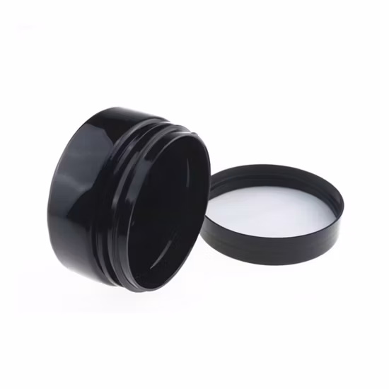 Großhandel kundenspezifische leere kosmetische Cremetiegel 120 ml 4 Unzen bernsteinbraunes Kunststoffglas mit Deckel